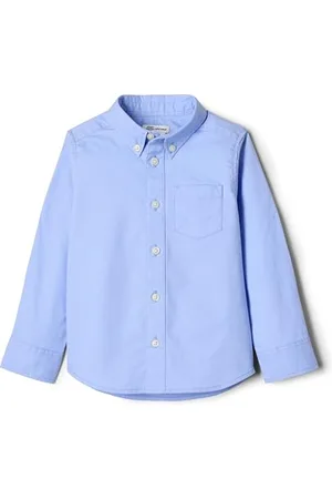 Amazon X Sofia Grainge Baby Jungen Elastisches Oxford-Hemd mit Kragen, , 24 Monate