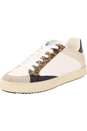 Geox Damen D BLOMIEE I Sneaker, Optic White/MUD, 36 EU
