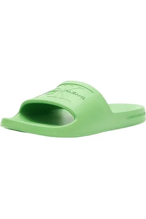 Calvin Klein Jeans Damen Badeschuhe Slipper Badelatschen, Grün (Classic Green), 40