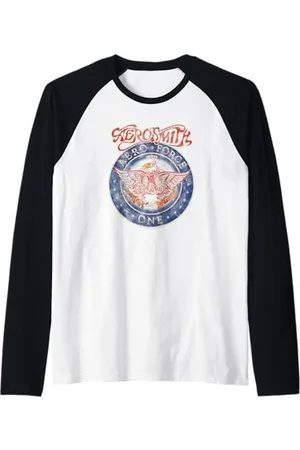Aerosmith Vintage Aero Force One Eagle Music Band Kunstwerk Raglan