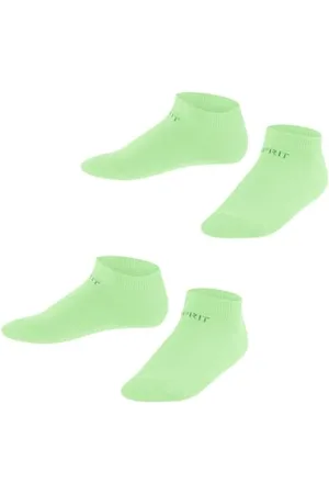 ESPRIT Unisex Kinder Sneakersocken Foot Logo Multipack K Sn Baumwolle kurz einfarbig 2 Paar, , 27-30