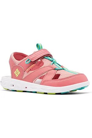 Columbia Youth Techsun Wave Trekkingsandalen für Unisex Kinder, Rot (Wild Salmon x Voltage), 35 EU