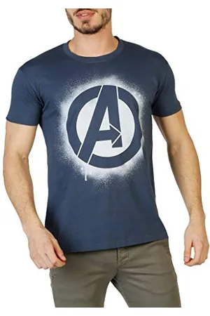 Marvel Herren Avengers Stencil Logo T-Shirt, , XL EU