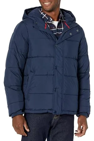 Amazon Herren Schwerer Puffermantel mit Kapuze, , XL
