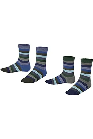 ESPRIT Unisex Kinder Socken Multi Stripe 2-Pack, Biologische Baumwolle, 2 Paar, , 27-30