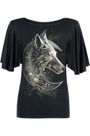 Spiral Celtic Wolf Frauen T-Shirt XXL 95% Viskose, 5% Elasthan Gothic