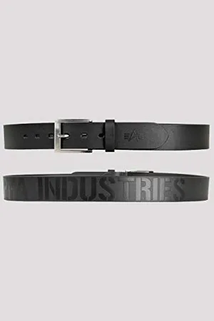 Alpha Industries Unisex Embossed Alpha Belt Gürtel, Black, XXL