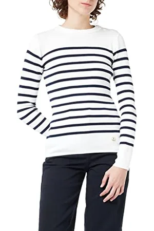 Armor.lux Damen Pull Marin Groix HÃritage Femme Pullover, , 34 (Herstellergröße: 0)