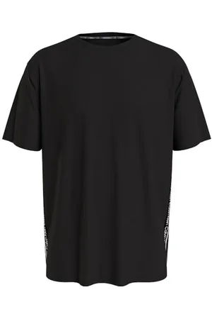 Calvin Klein Herren T-Shirts Crew Neck Tape Tee Rundhalsausschnitt, , S