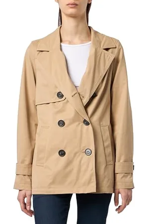 QS by s.Oliver Doppelreihige Jacke aus Baumwollmix
