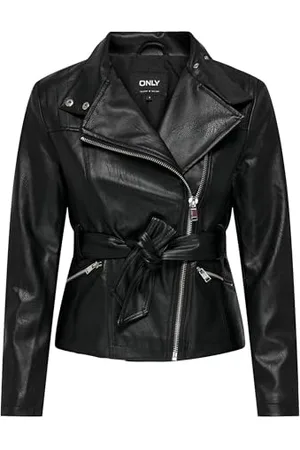 ONLY Damen ONLMANILLA Faux Leather Biker OTW Bikerjacke, , S
