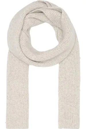 QS by s.Oliver Gestrickter Schal mit Schmuckperlen ONESIZE