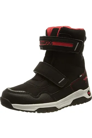 KangaROOS K-MJ Sharp V RTX Trekking-& Wanderstiefel, Jet Black/Fiery red, 25 EU