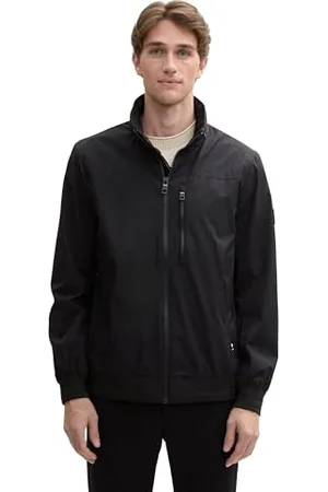 TOM TAILOR Bikerjacke aus Kunstleder, jungle soil green, L