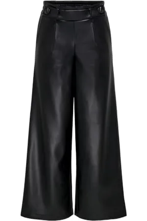 ONLY ONLBINA Faux Leather Wide Pant BF OTW