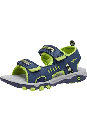 KangaROOS Unisex Kinder K-logan Sneaker, Grün Blau, 38 EU