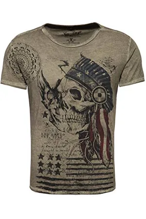 Key Largo Herren Mt indisk kranie T Shirt, , S EU