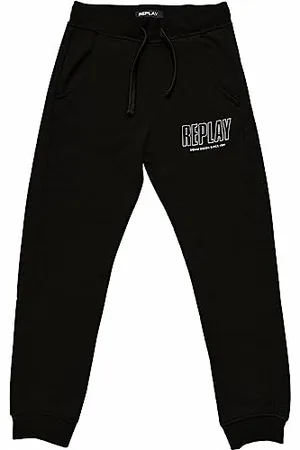 Replay Jungen Jogginghose mit Tunnelzug, (Schwarz), 16 Jahre