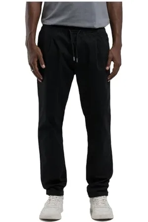 Replay Herren Freizeithose mit Tunnelzug, Schwarz (Black 098), 34W / 30L