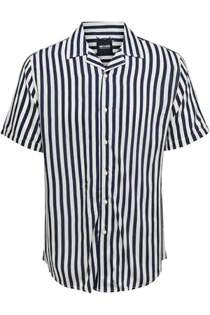 Only & Sons Herren Onswayne Striped Viscose Shirt Noos Freizeithemd, , L EU