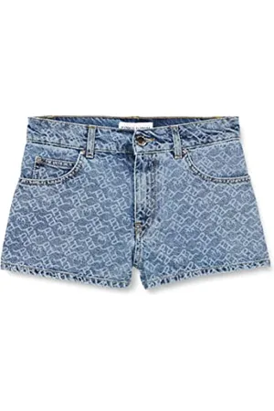 Pinko Damen ANDATURA Denim Logo Lase Jeans-Shorts, , 29