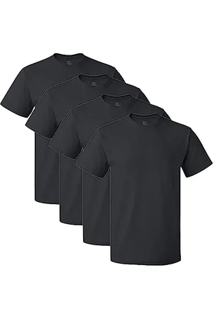 Fruit Of The Loom Herren T-Shirt aus Leichter Baumwolle, Multipack - Schwarz - Mittel