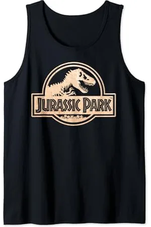 Jurassic Park Gold Fossil Logo Tank Top