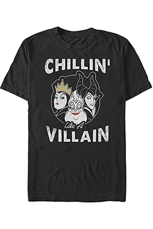 Disney Unisex Villains Chillin Organic Short Sleeve T-shirt, , XXL