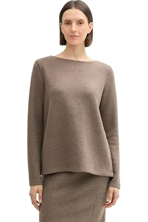 TOM TAILOR Damen RIPP Sweatshirt mit Knöpfen, , XS