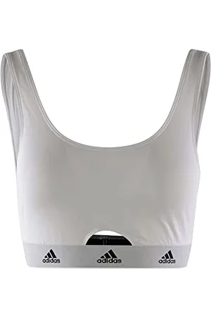 adidas Damen Scoop Bralette-Sport Active Comfort Cotton Bustier, , S