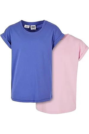 Urban classics Mädchen UCK2983A-Girls Organic Extended Shoulder Tee 2-Pack T-Shirt, , 146/152