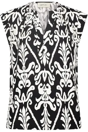 Cartoon Damen Casual-Bluse mit Muster ,36