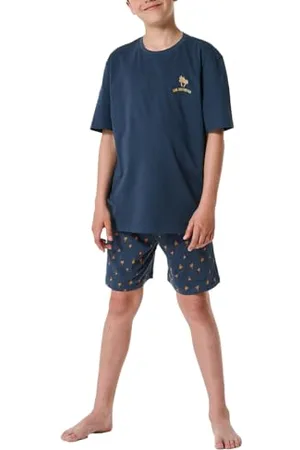 Schiesser Jungen Schlafanzug Set kurz-100% Organic Bio Baumwolle-Größe 140 Pyjamaset, , 176