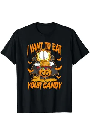 Garfield Halloween I Want To Eat Your Candy T-Shirt