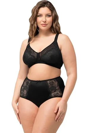 Ulla Popken Damen Bra, Wireless, Lace BH, , 100B
