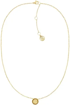 Tommy Hilfiger Jewelry Halskette mit Anhänger für Damen aus Edelstahl mit Kristallen - Erhältlich aus oder Silber
