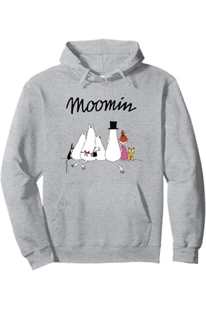 Moomin Mumin-Familie sitzend Pullover Hoodie