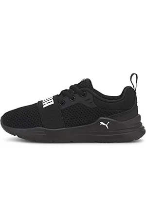 PUMA Unisex Kinder Wired Run Ps Sneaker, Black White, 30 EU