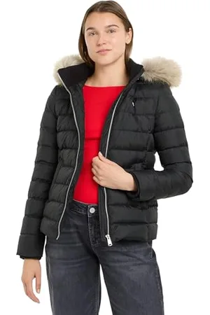 Tommy Hilfiger Damen Pufferjacke Basic Hooded Down Jacket mit Kapuze, , 4XL
