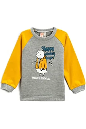 Koton Baby Boy Crew Neck Printed Sweatshirt Long Sleeve
