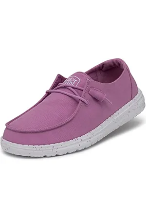Hey dude Damen Wendy Slub Canvas Moc Toe Shoes, Violet, 39 EU