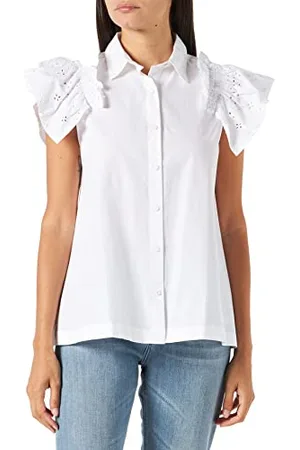 Benetton Damen Camicia 5EW7DQ01F Bluse, , XL