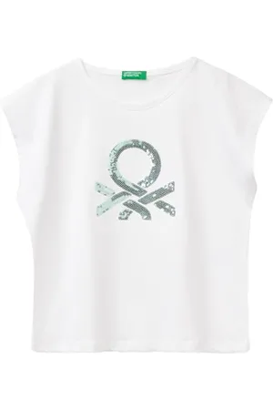 Benetton Mädchen 3i1xc10j8 T-Shirt, , 170 cm