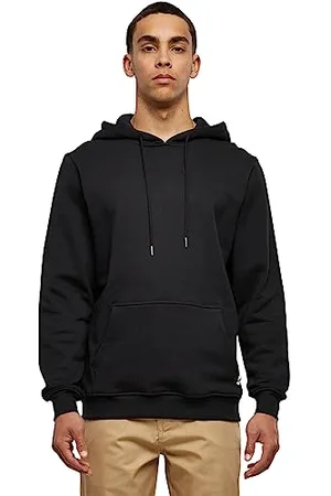 Urban classics Herren Organic Basic Hoody Kapuzenpullover, (Black 00007), Large (Herstellergröße: L)