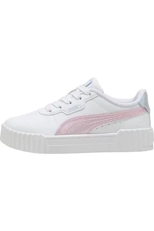 PUMA Mädchen Carina 3.0 Blurry Dreams Ps Sneaker, White Rose Mauve Cool Weather, 33 EU