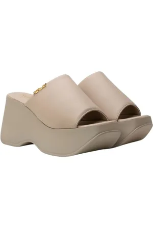 Replay Damen Keilabsatzschuhe aus Kunstleder, Beige (Beige 002), 39