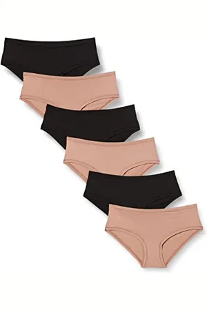Amazon Damen Mikrofaser-Unterwäsche (Hipster & String, auch in großen Größen erhältlich), 6er-Pack, , 38