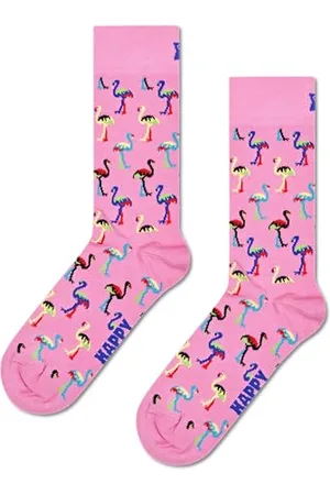 Happy Socks Mixte Flamingo Calcetines, Multicolore, 36-40 EU