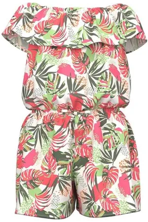 NAME IT Mädchen Nkfvinaya Ss Playsuit Fffff Noos, , 146