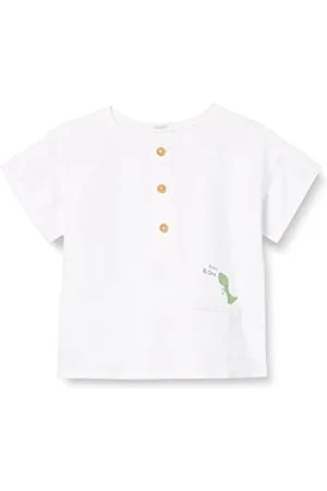Benetton Baby-Jungen Camicia 5be7aq003 Hemd, Weiß 101, 62 cm